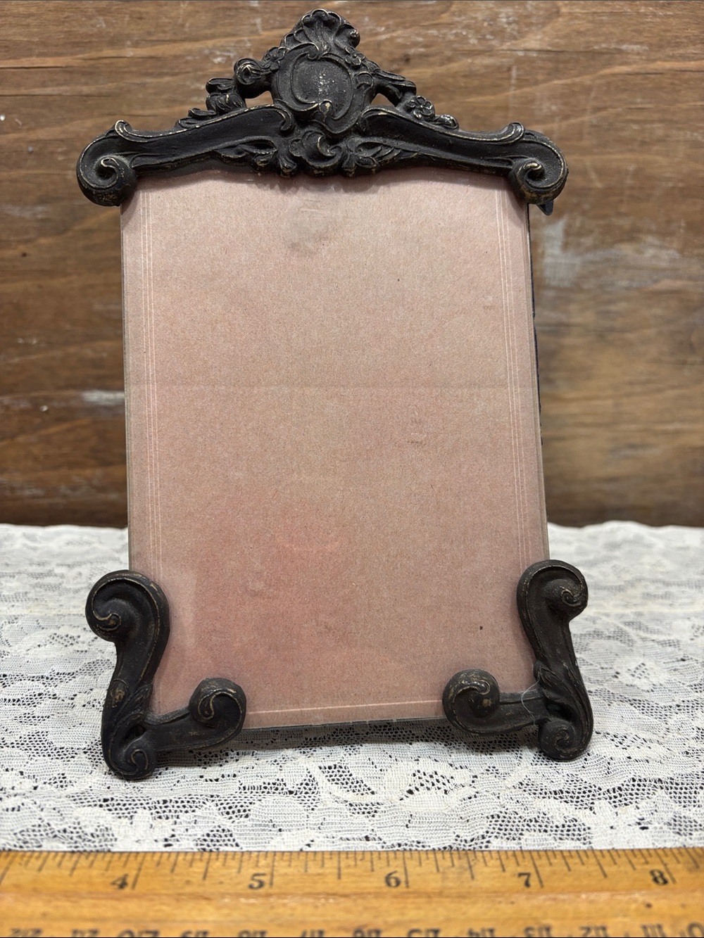 Victorian Style Vintage Brass Photo Frame